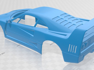 ferrari f 40 1987 printable body car 3D Baskı Modeli
