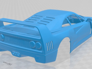ferrari f 40 1987 printable body car 3D Baskı Modeli