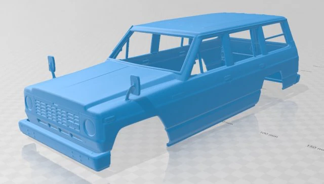 Nissan patrol 1980 printable body car 3D Print Model .c4d .max .obj .3ds .fbx .stl .blend 