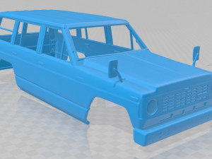 Nissan patrol 1980 printable body car Model Cetak 3D