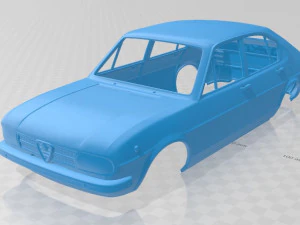 alfa romeo alfasud 1972 printable body car 3D Baskı Modeli