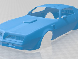 firebird trans am 1977 printable body car 3Dプリントモデル