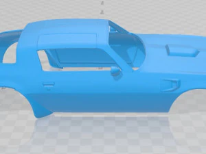 ファイアバード トランザム 1977 印刷可能なボディカー 3Dプリントモデル