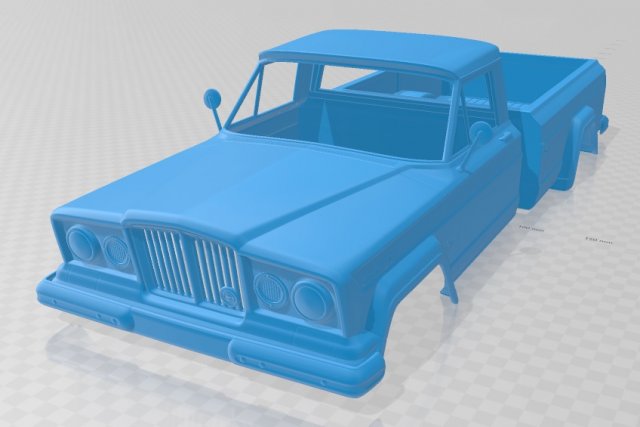 jeep gladiator 1962 printable body car 3D Принт Модель .c4d .max .obj .3ds .fbx .stl .blend 