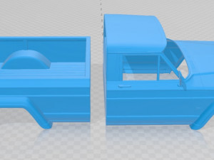 jeep gladiator 1962 printable body car 3D Принт Модель