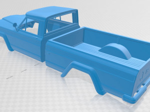 jeep gladiator 1962 printable body car 3D Принт Модель