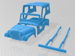jeep cj-5 1954 printable body 3D Print Model