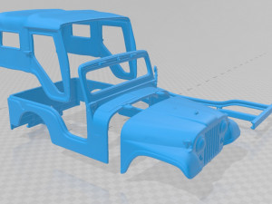 jeep cj-5 1954 printable body 3D Print Model