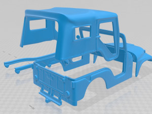 jeep cj-5 1954 printable body 3D Print Model