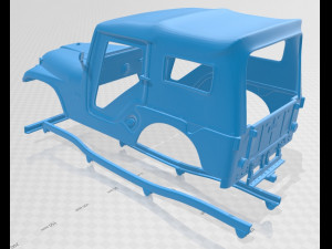 jeep cj-5 1954 printable body car Modelo de impresión 3D