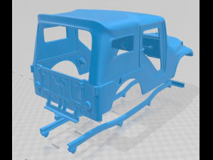 jeep cj-5 1954 printable body car 3D Print Model