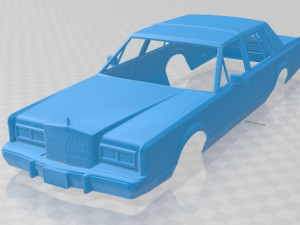 lincoln town car 1989 printable body car 3Dプリントモデル