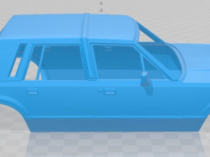 lincoln town car 1989 printable body car Modèles 3D en vedette