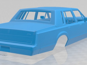 lincoln town car 1989 printable body car Modèles 3D en vedette