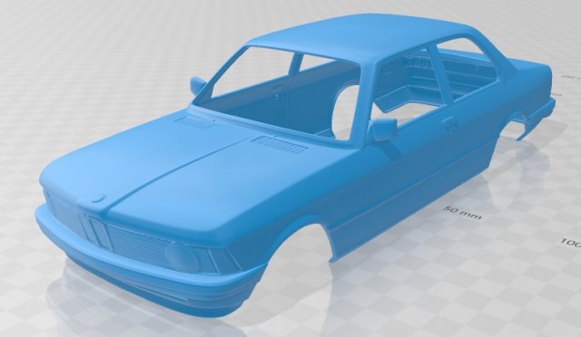 serie 3 e21 coupe 1975 printable body car 3D Принт Модель .c4d .max .obj .3ds .fbx .stl .blend 
