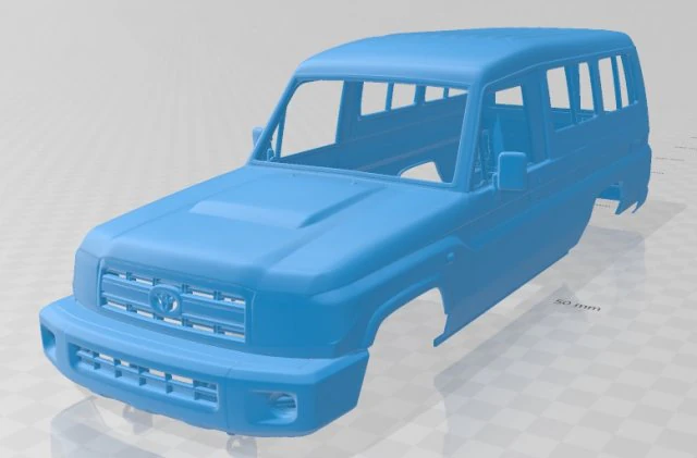 toyota land cruiser j78 2010 printable body car 3D Print Model .c4d .max .obj .3ds .fbx .stl .blend 