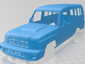 toyota land cruiser j78 2010 printable body car Modèles 3D en vedette