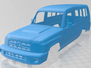 トヨタ ランドクルーザー j78 2010 印刷可能なボディ車 3Dプリントモデル
