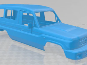 toyota land cruiser j78 2010 printable body car 3D Print Model
