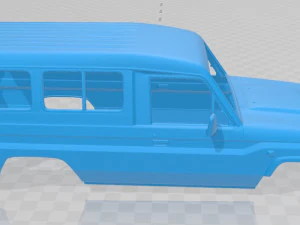 toyota land cruiser j78 2010 printable body car 3D Print Model