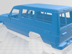 toyota land cruiser j78 2010 printable body car 3D Print Model
