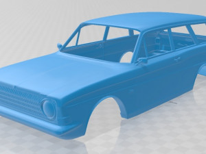 taunus wagon 1967 printable body car Modello di stampa 3D