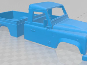 land rover defender 110 pickup 2011 printable body car 3D Print Model