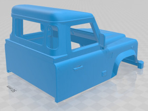 land rover defender 110 pickup 2011 printable body car Modelo de Impressão 3D