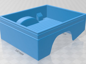 land rover defender 110 pickup 2011 printable body car Modelo de Impressão 3D