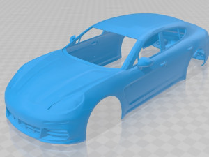 porsche panamera 4s printable body car 3Dプリントモデル