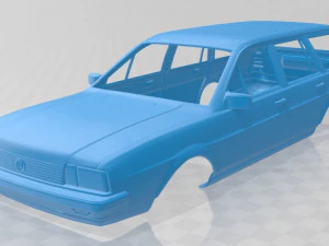 वोक्सवैगन पसाट वैरिएंट 1980 प्रिंट करने योग्य बॉडी कार 3D प्रिंट मॉडल