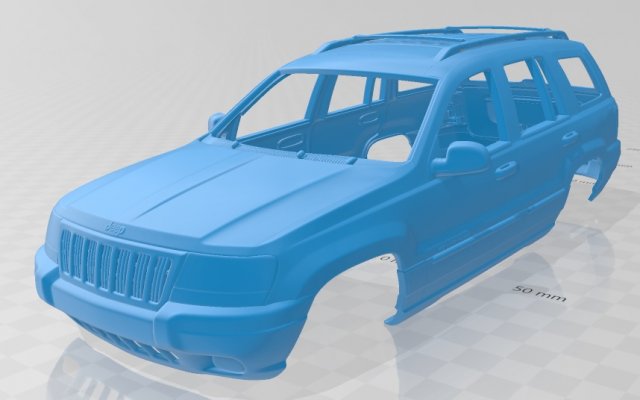 jeep grand cherokee 1998 printable body car 3D 프린트 모델 .c4d .max .obj .3ds .fbx .stl .blend 