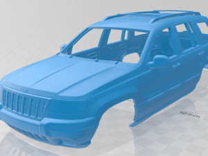 jeep grand cherokee 1998 printable body car 3D Print Model