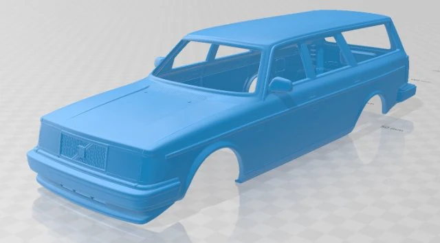 volvo 245 wagon 1984 printable body car 3D Print Model .c4d .max .obj .3ds .fbx .stl .blend