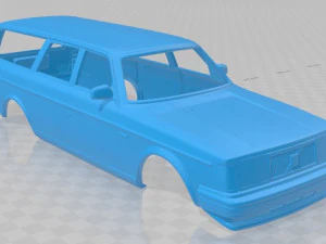 volvo 245 wagon 1984 printable body car 3D Print Model