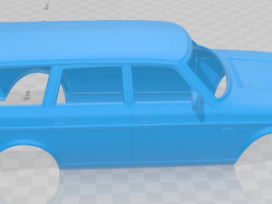 volvo 245 wagon 1984 printable body car Modèles 3D en vedette