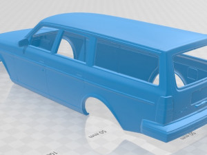 volvo 245 wagon 1984 printable body car Modèles 3D en vedette