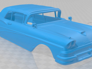 fairlane 500 sunliner 1958 printable body car 3D Print Model
