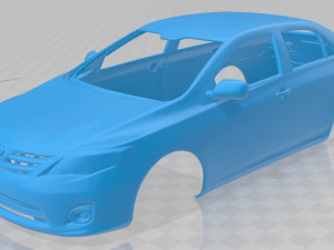 toyota corolla 2010 printable body car Modelo de Impressão 3D