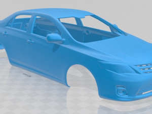 toyota corolla 2010 printable body car 3D 프린트 모델