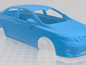 toyota corolla 2010 printable body car 3D Print Model