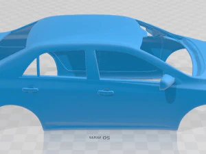 toyota corolla 2010 printable body car 3D Print Model