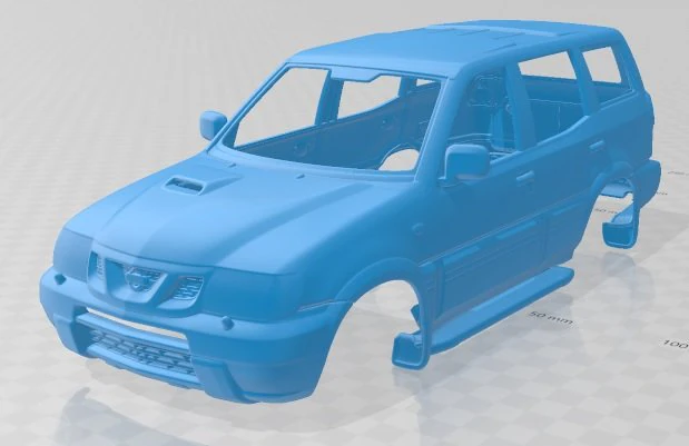 nissan terrano ii 2006 printable body car 3D Print Model .c4d .max .obj .3ds .fbx .stl .blend 