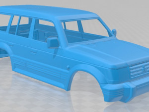 mitsubishi pajero montero wagon 1991 printable body car 3D प्रिंट मॉडल