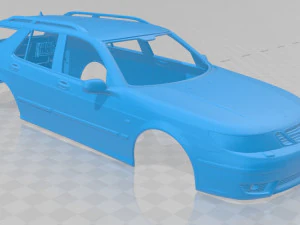 saab 9-5 wagon aero 2005 printable body car 3D Print Model