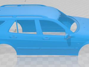 saab 9-5 wagon aero 2005 printable body car Modèles 3D en vedette