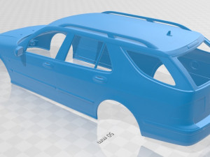 saab 9-5 wagon aero 2005 printable body car Modèles 3D en vedette
