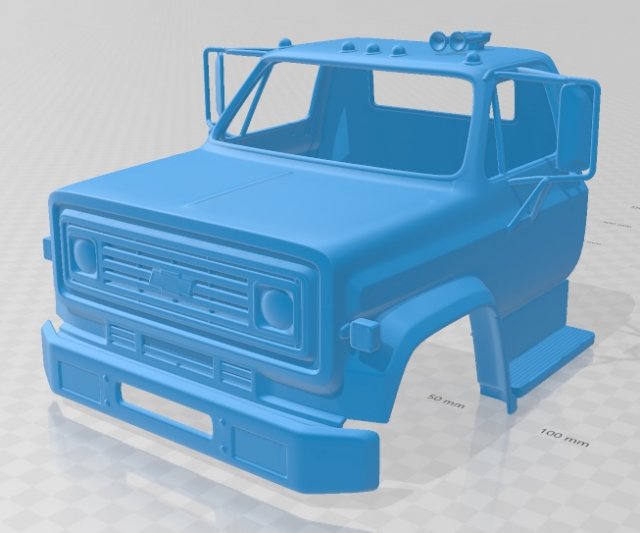 c70 1979 printable cabin truck 3D-Druckmodell .c4d .max .obj .3ds .fbx .stl .blend 