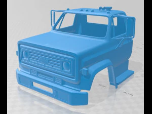 c70 1979 मुद्रण योग्य केबिन ट्रक 3D प्रिंट मॉडल