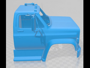 c70 1979 printable cabin truck 3D-Druckmodell